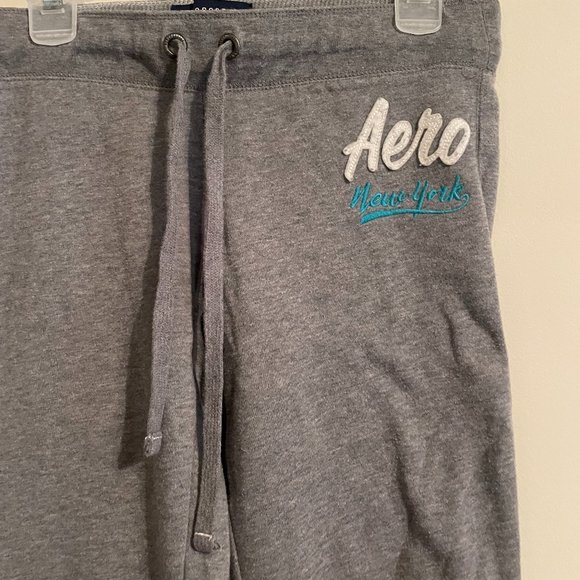 Aeropostale Gray Sweatpants with Bottom Cuff - Aero New York - Womens M - Picture 3 of 4